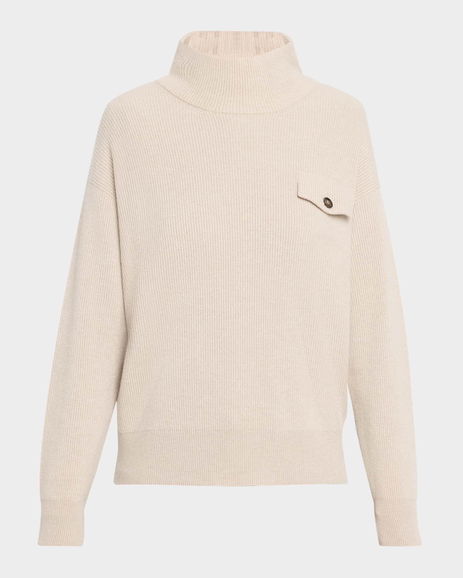 Mock-Neck Cashmere Sweater Product Image