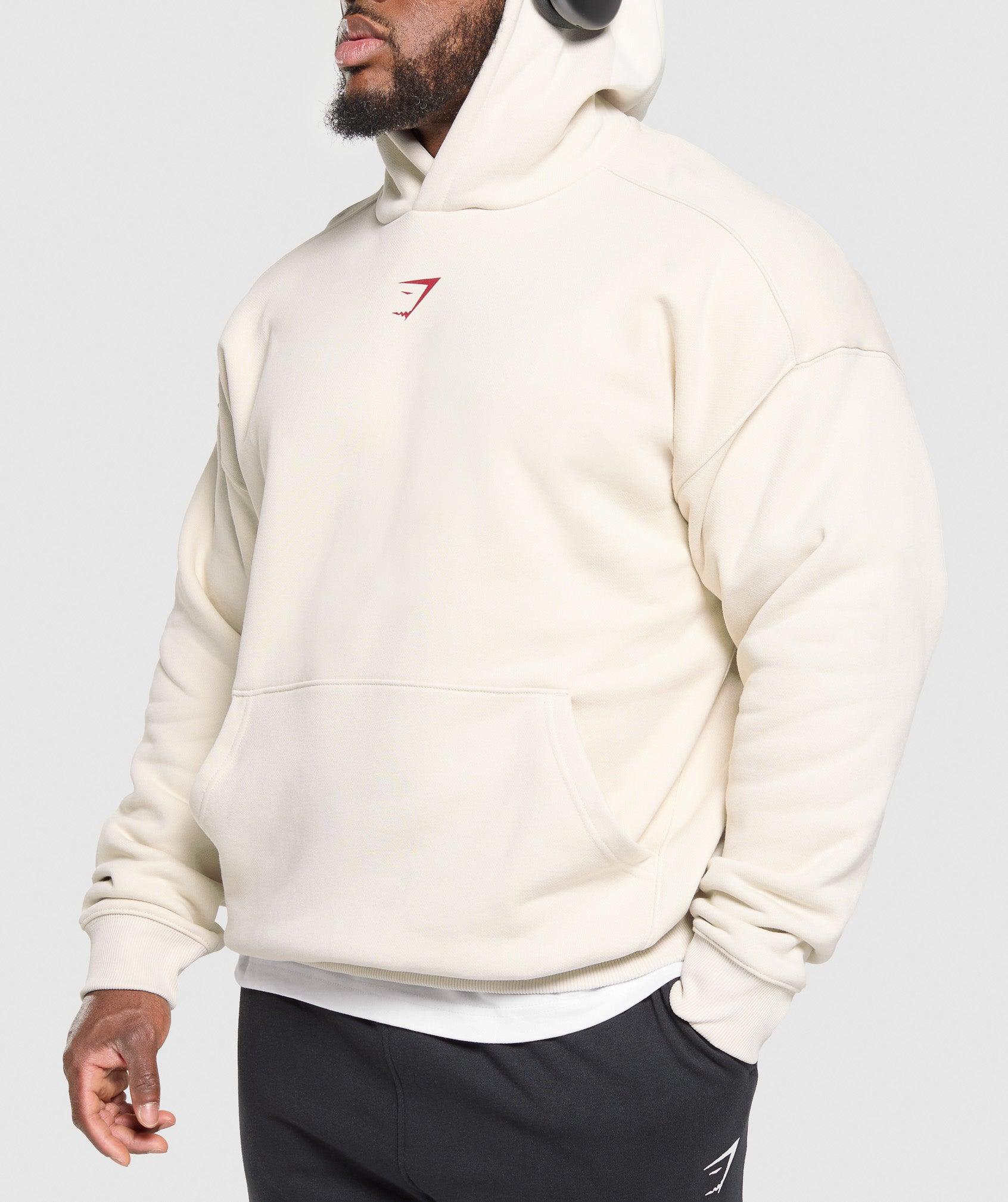 Gymshark Lifting Club Hoodie - Oat White Male Product Image