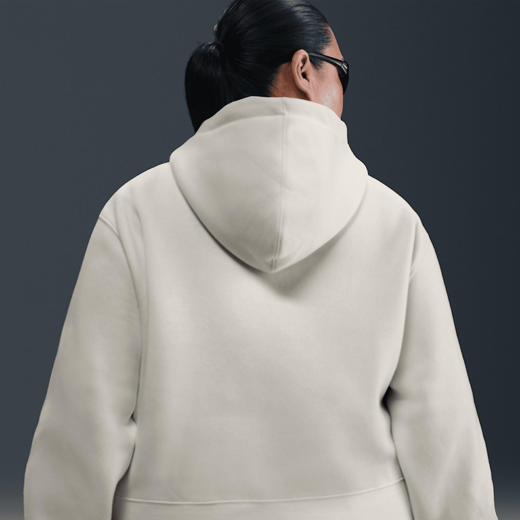 Nike Sportswear Phoenix Fleece Women's Loose Cropped Full-Zip Hoodie (Plus Size) Product Image