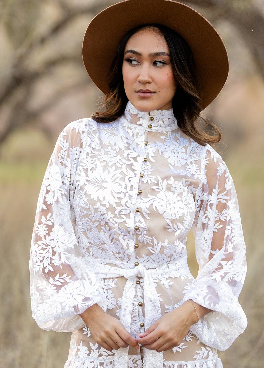 Bellana Dress in Ivory Female Product Image