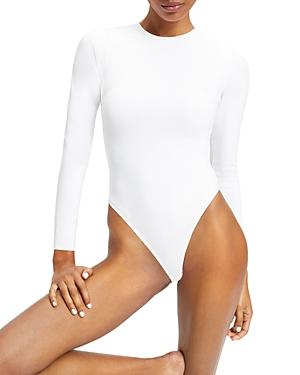 Womens Sculpting Crewneck Bodysuit | Ultra-Soft Matte Breathable Fabric | | Good American by Khlo Kardashian Product Image