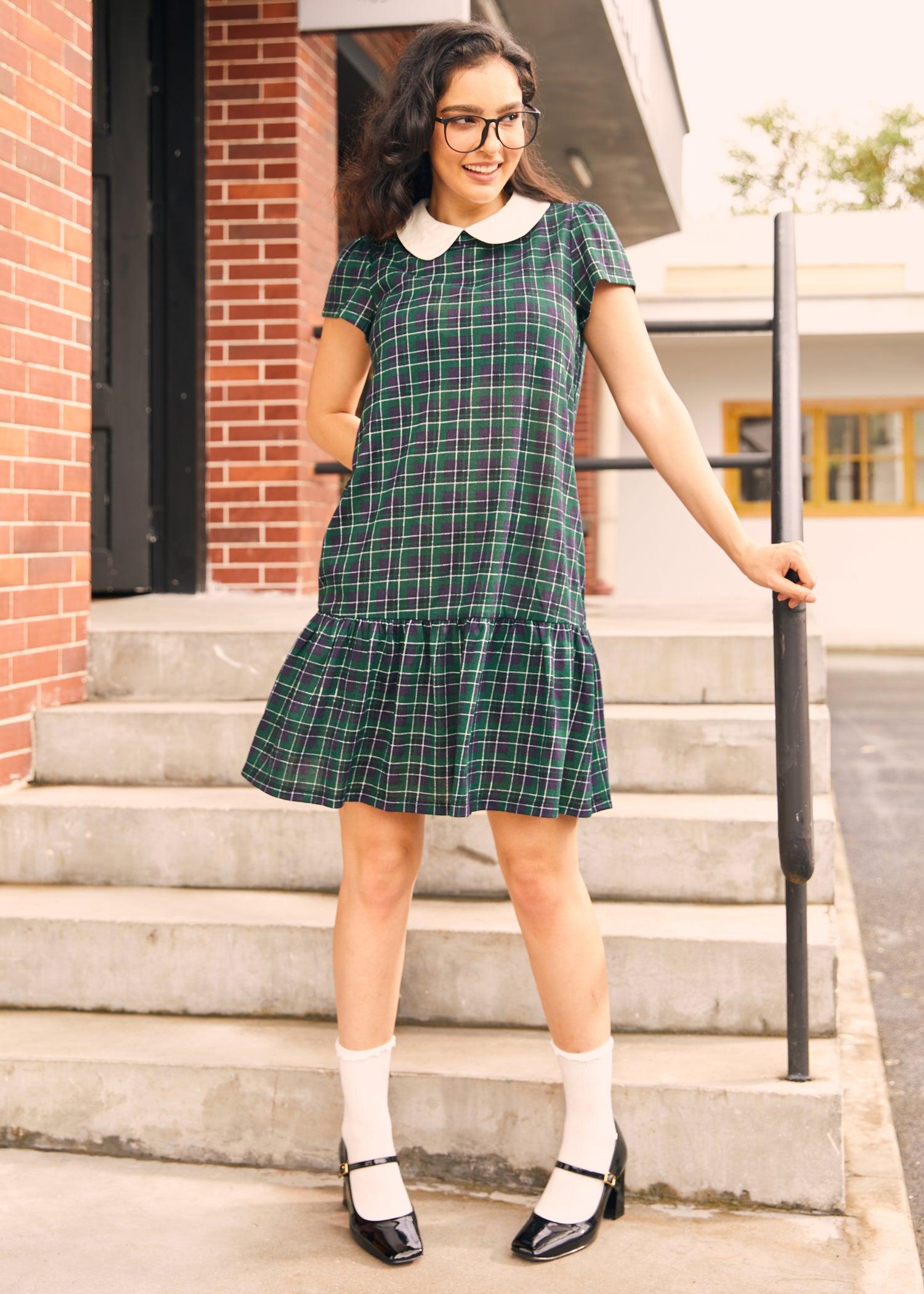 School Days Collared Dress Product Image