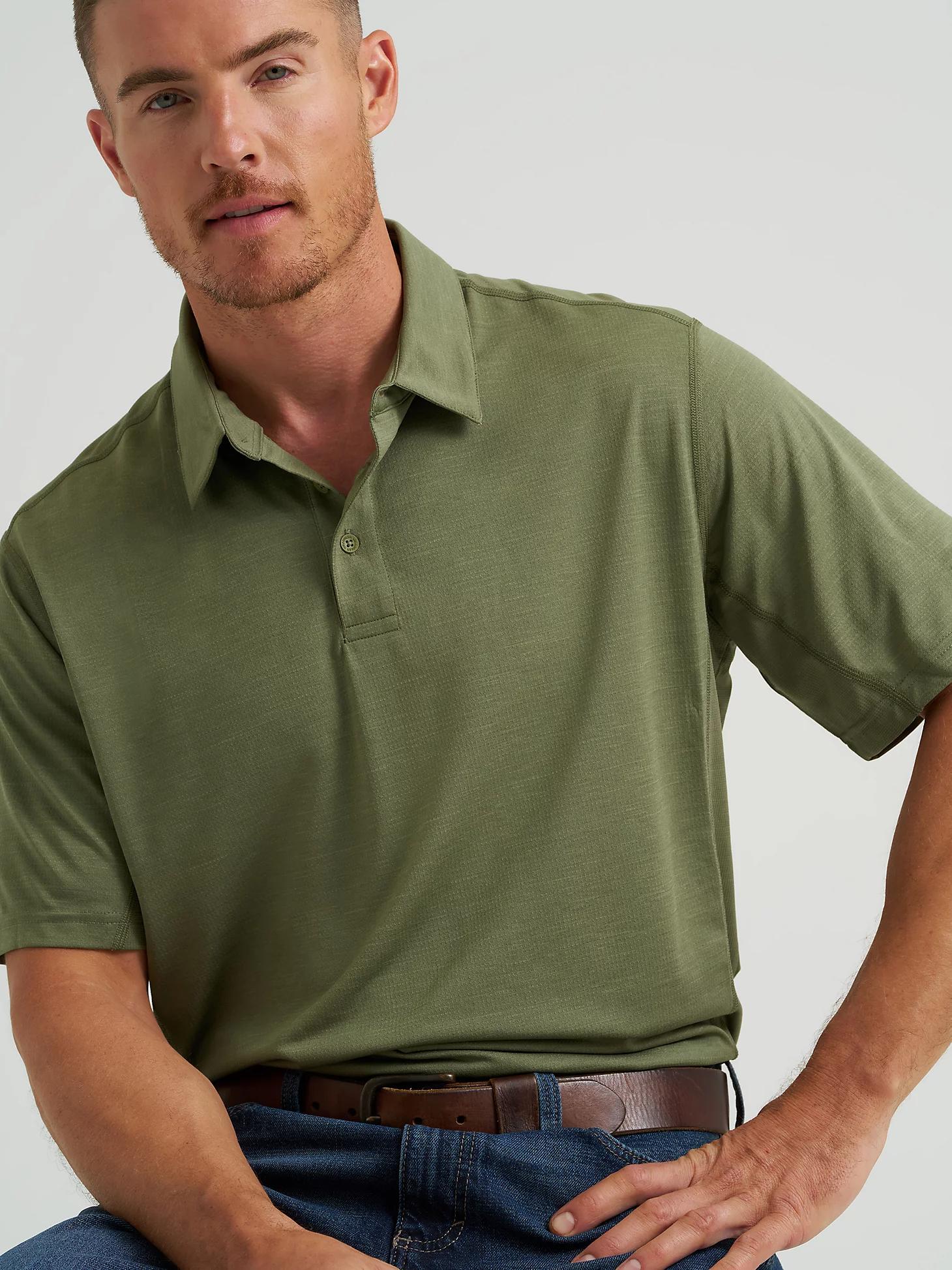 Men's Wrangler Performance Polo in Olive Product Image