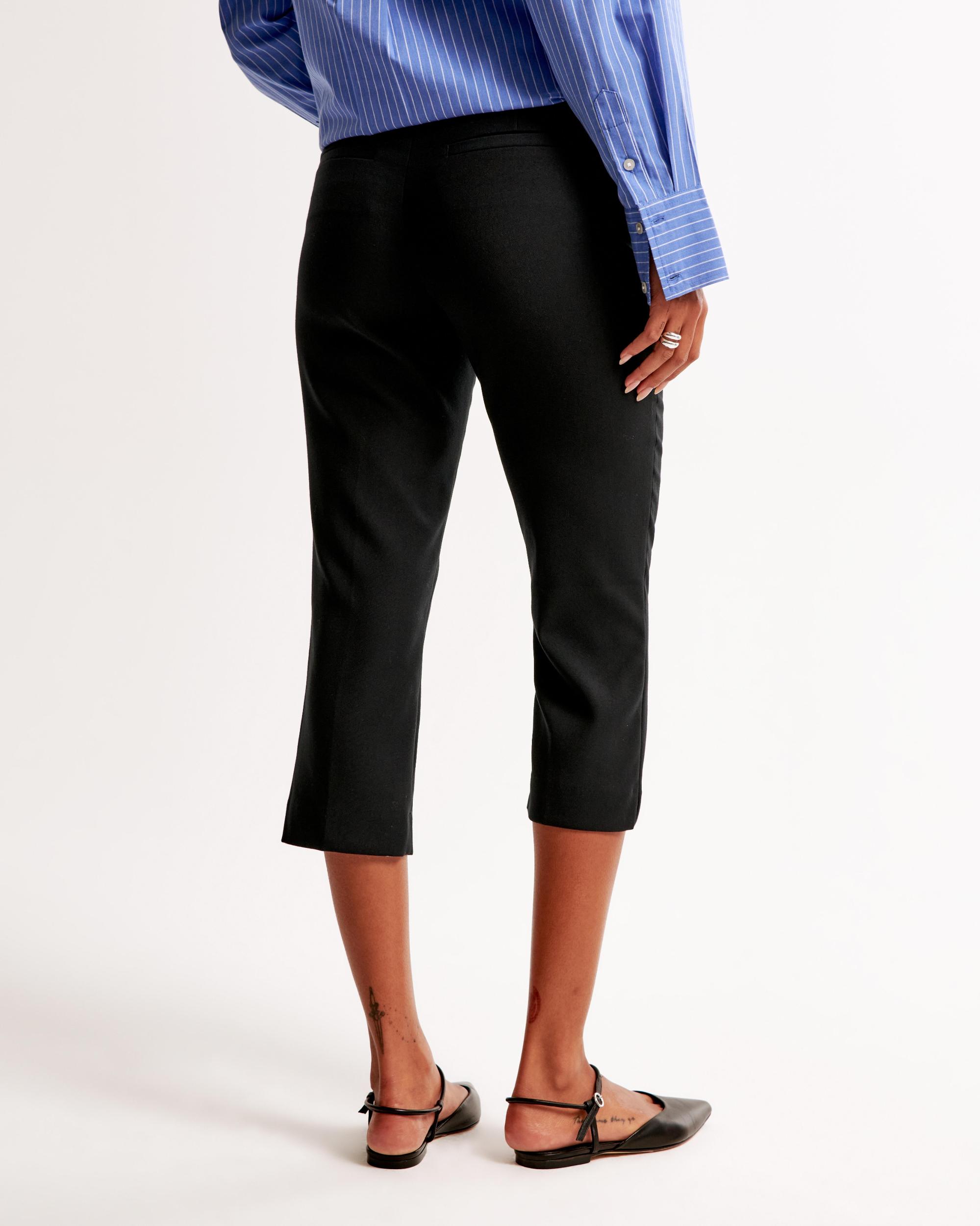 Mid Rise Tailored Capri Pant Product Image