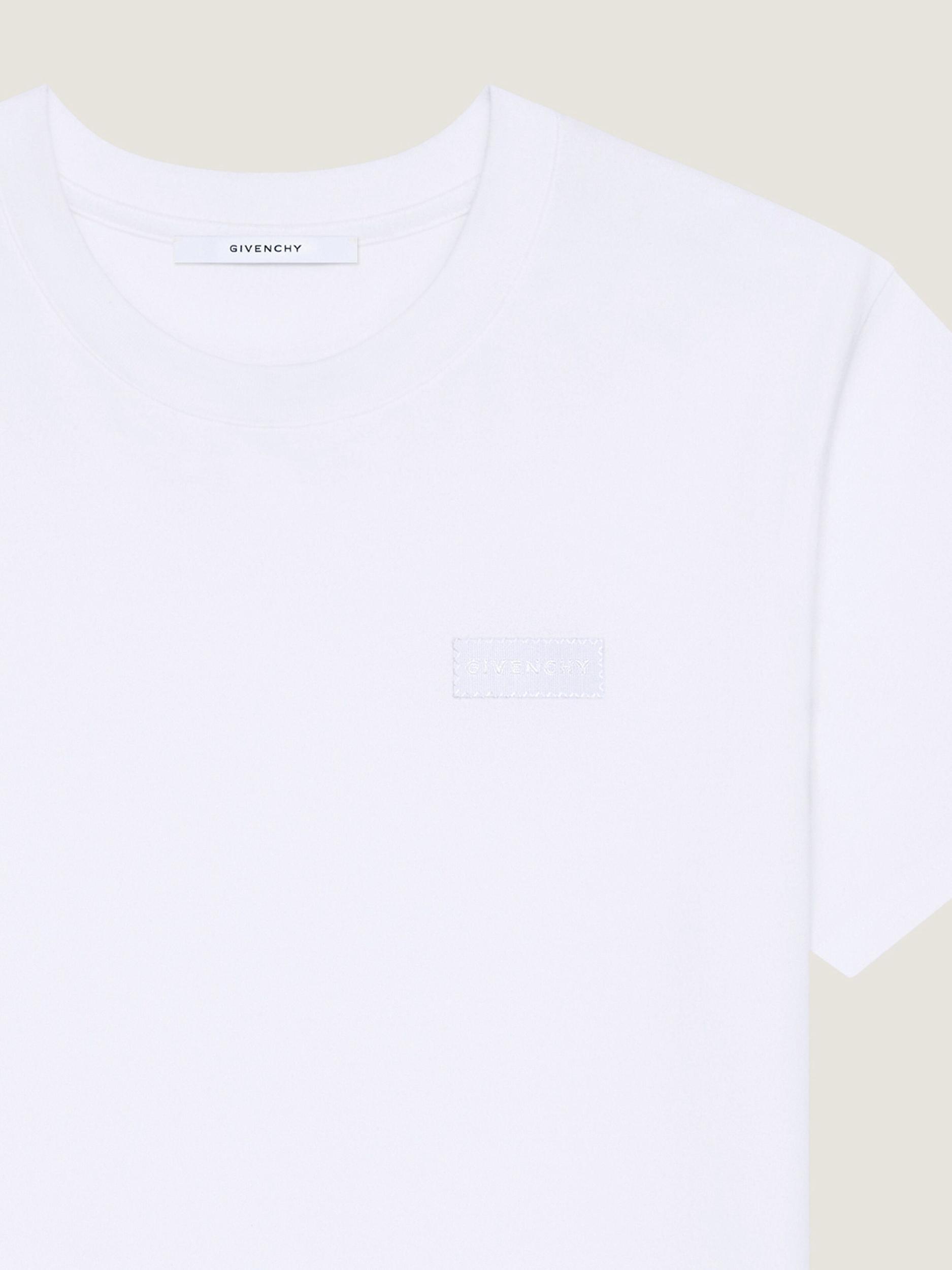 T-shirt in cotton with GIVENCHY patch Product Image