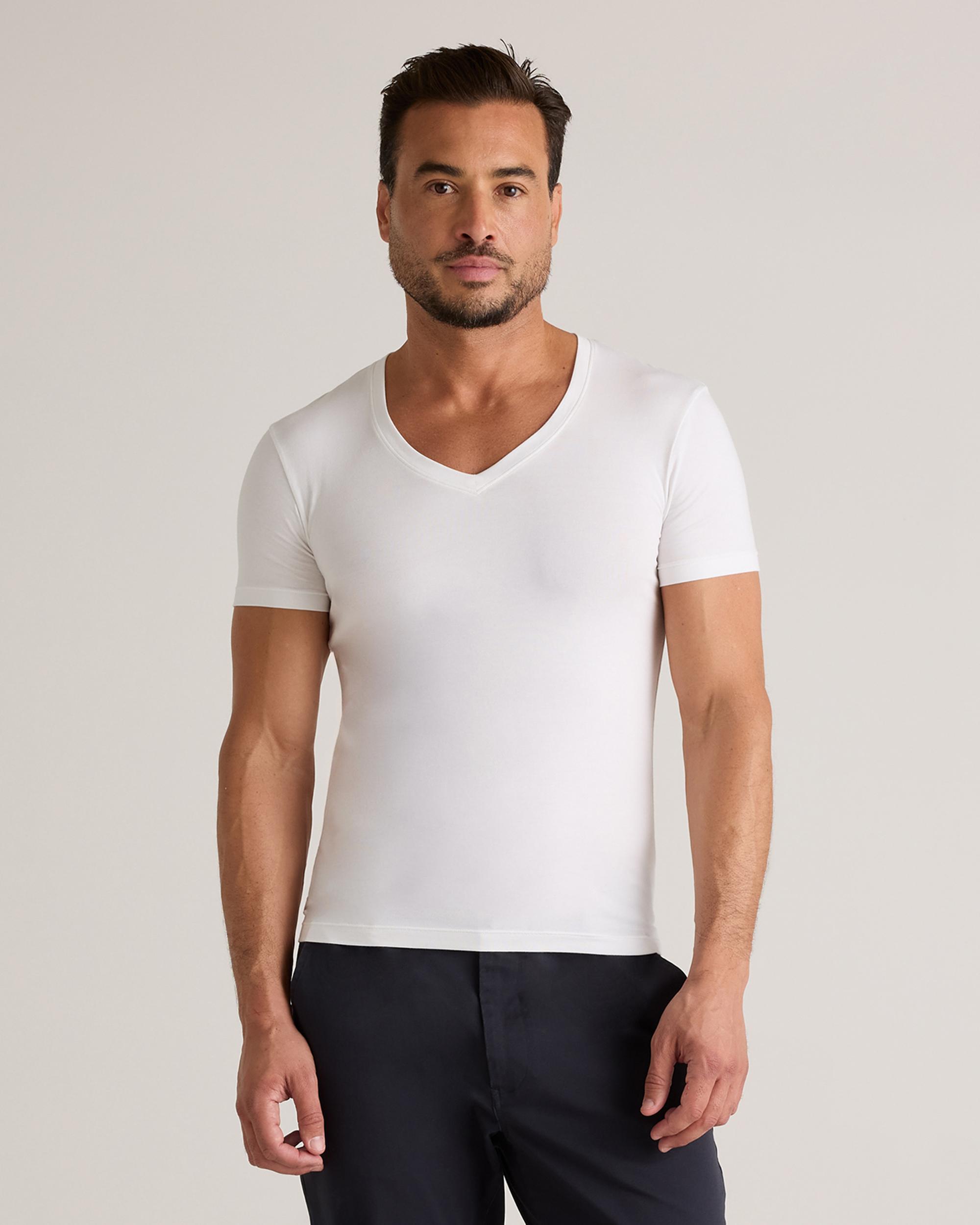 Quince | Men's Soft Stretch V-Neck Undershirt Tencel Product Image