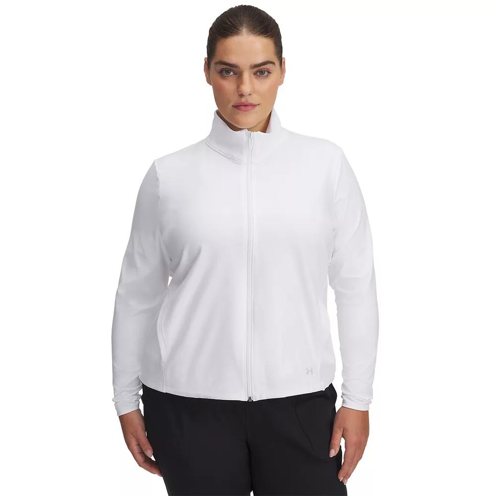 Plus Size Under Armour Motion Full-Zip Jacket, Women's, Size: 1XL, White Product Image