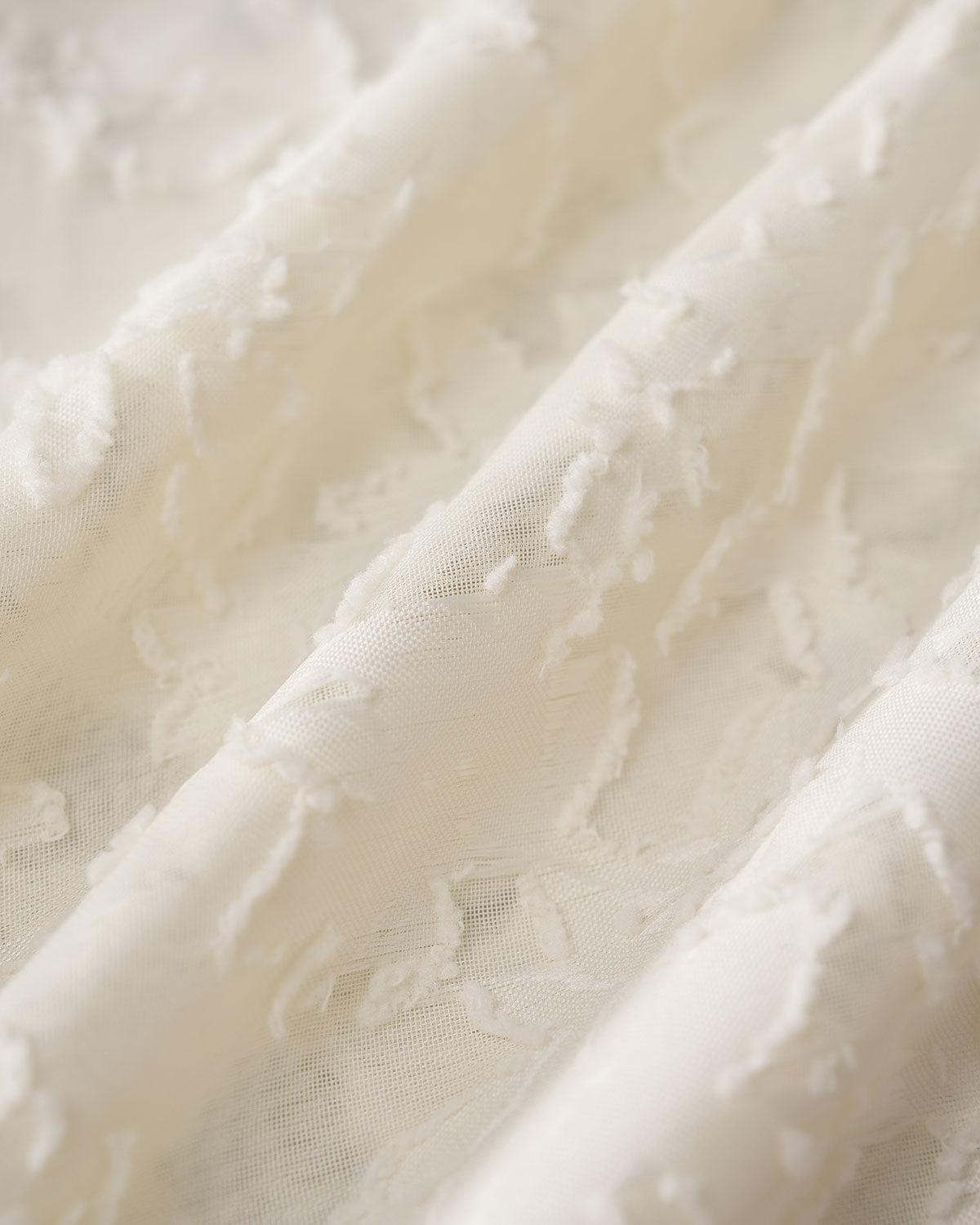 Apricot Jacquard Mock Neck Blouse Product Image