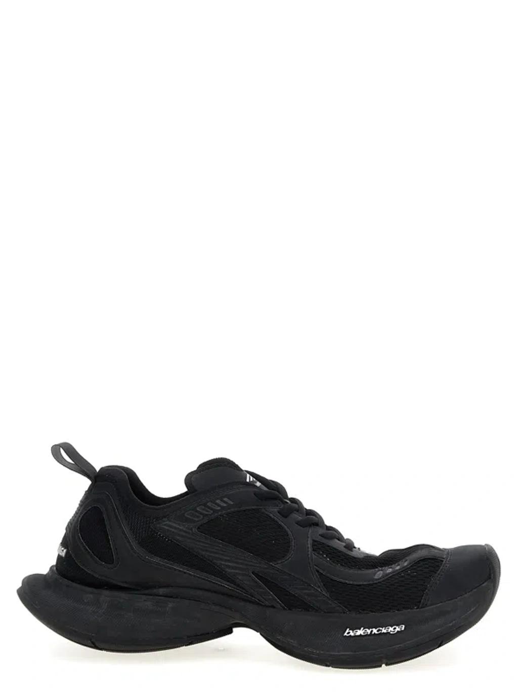 BALENCIAGA Black Mesh And Rubber Circuit Sneakers Product Image
