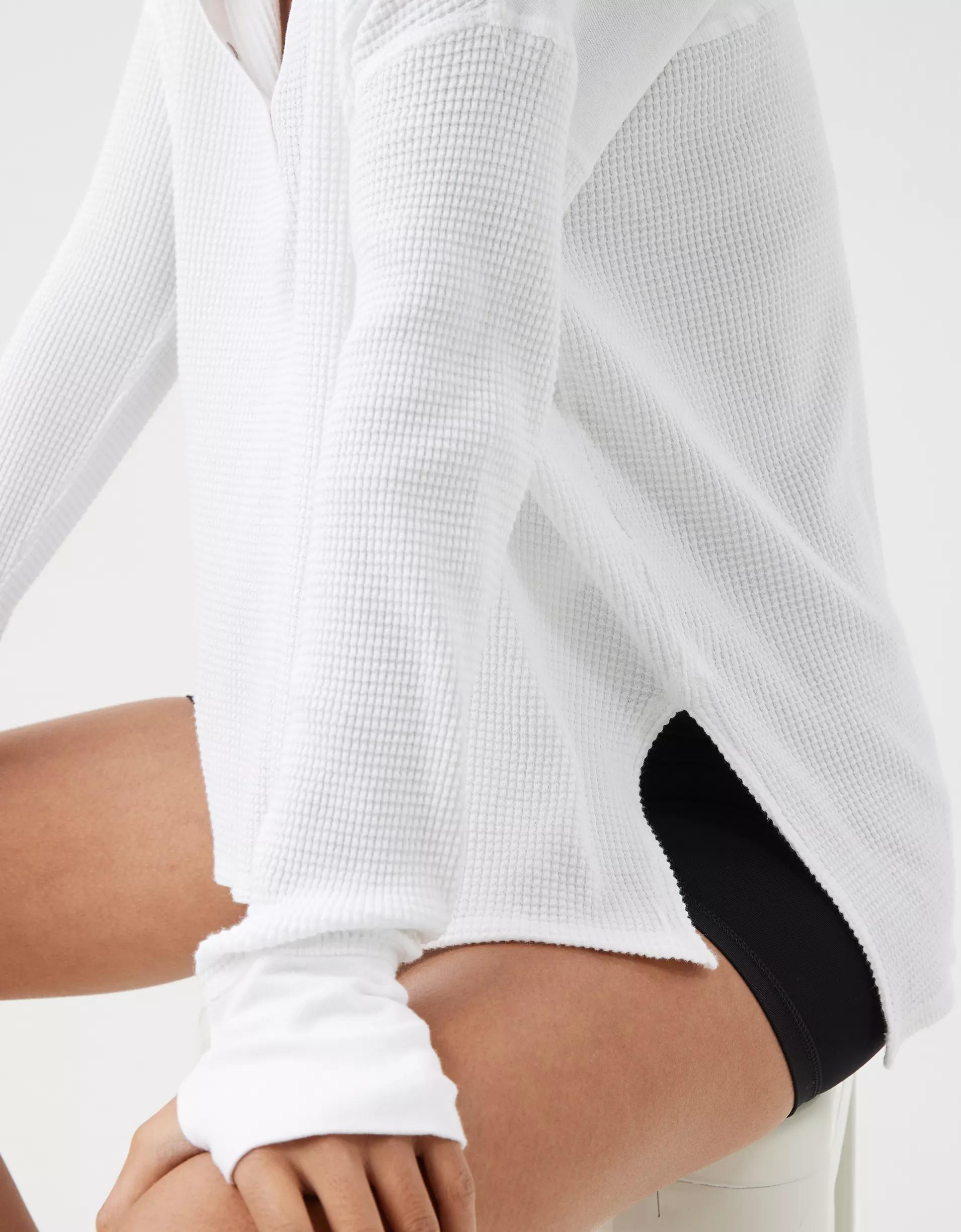 OFFLINE By Aerie Wow! Waffle Henley T-Shirt Product Image