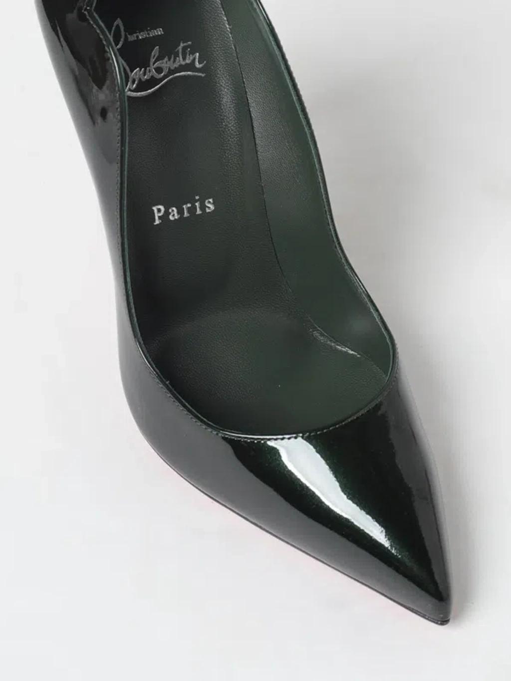 CHRISTIAN LOUBOUTIN Hot Chick Black Patent Leather Pumps Product Image