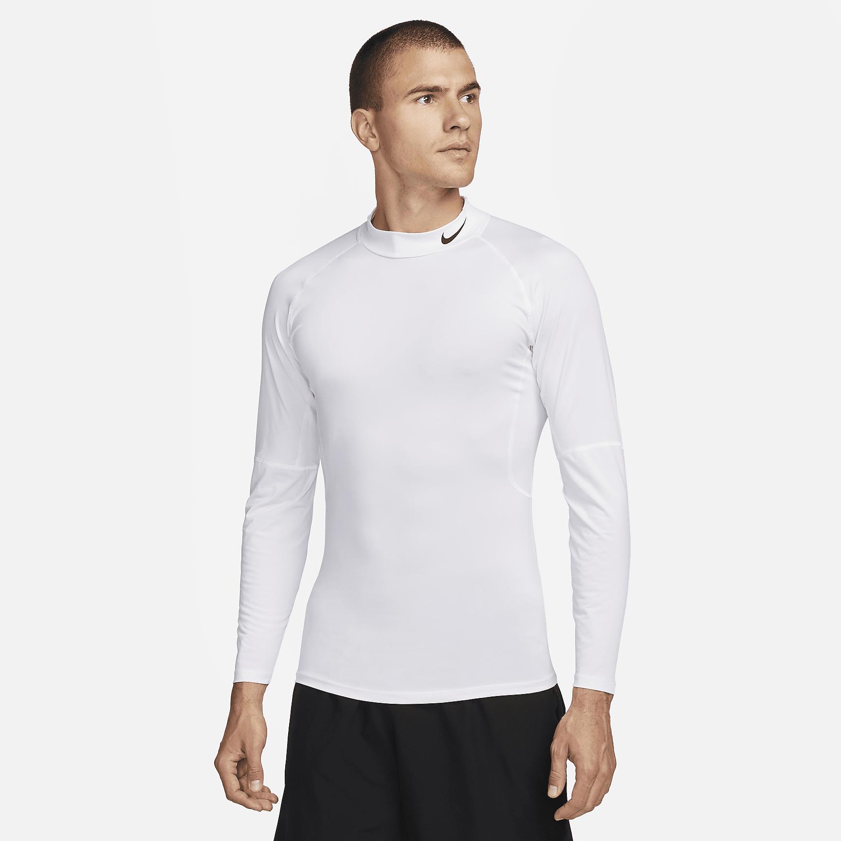 Mens Nike Pro Dri-FIT Fitness Mock-Neck Long-Sleeve Top | FB7908-100 Product Image