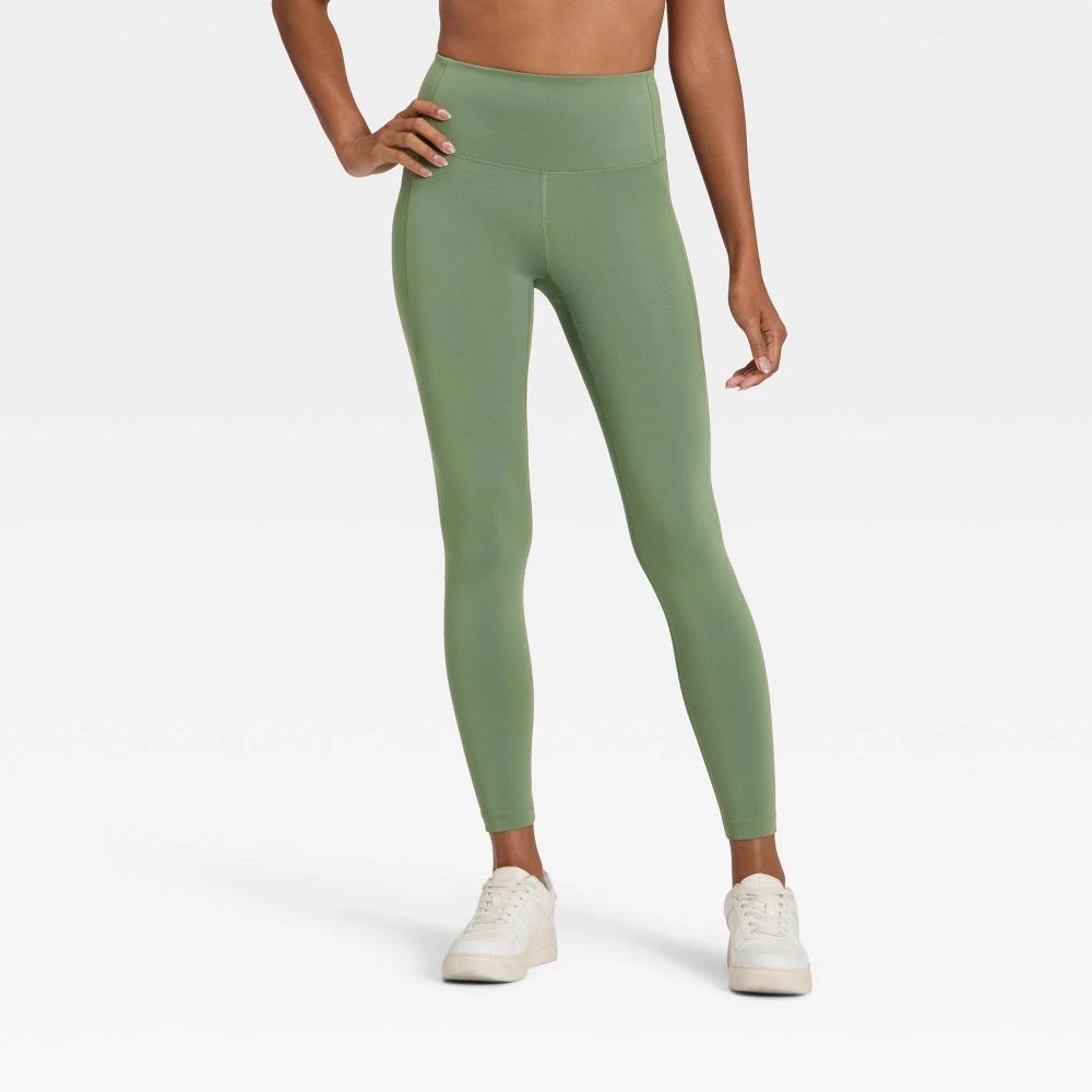 Women's Dynamic Flex High-Rise Pocketed 7/8 Leggings - All In Motion™ Green XXL Product Image