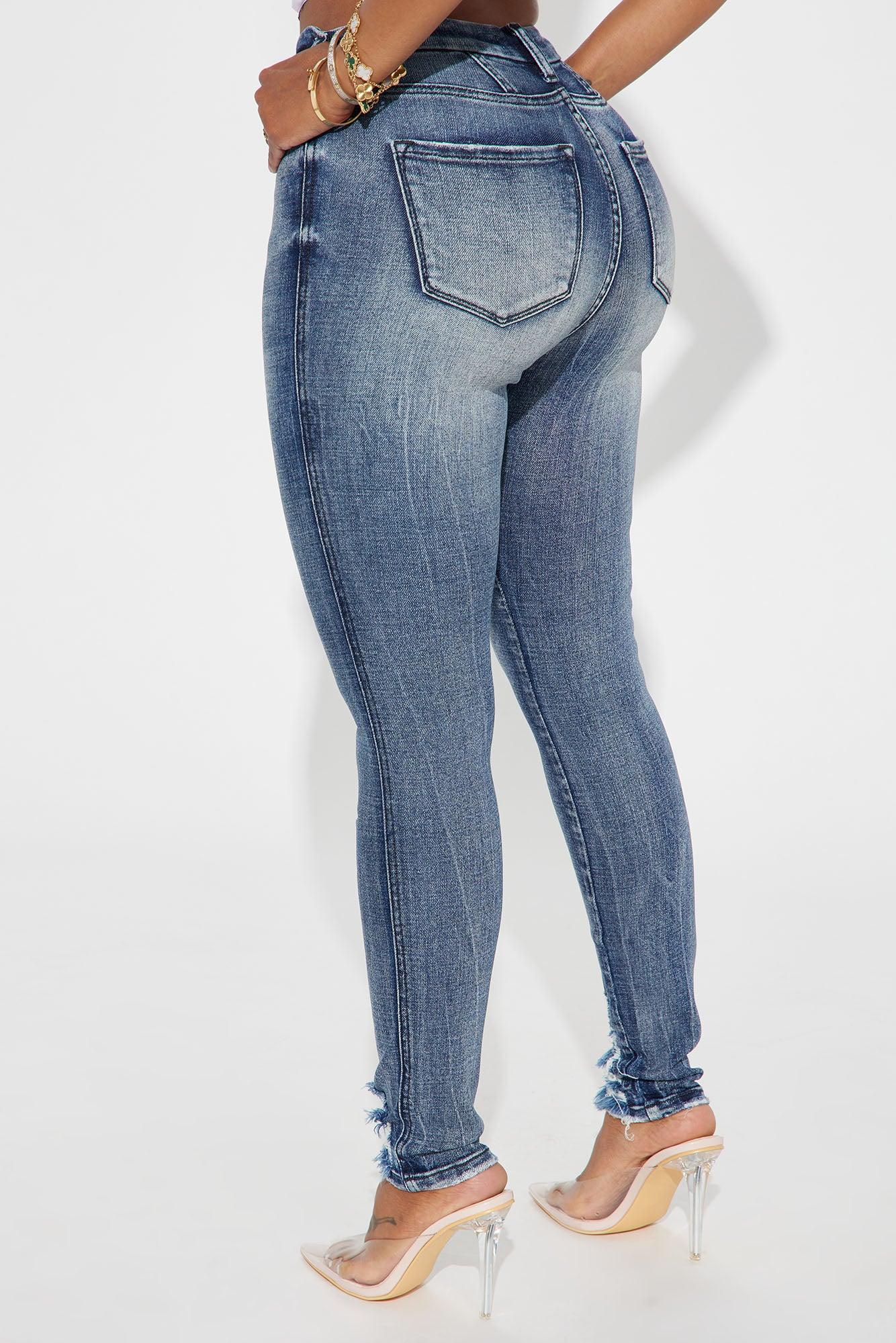 Long Story Short Sculpting Stretch Skinny Jeans - Medium Wash Product Image