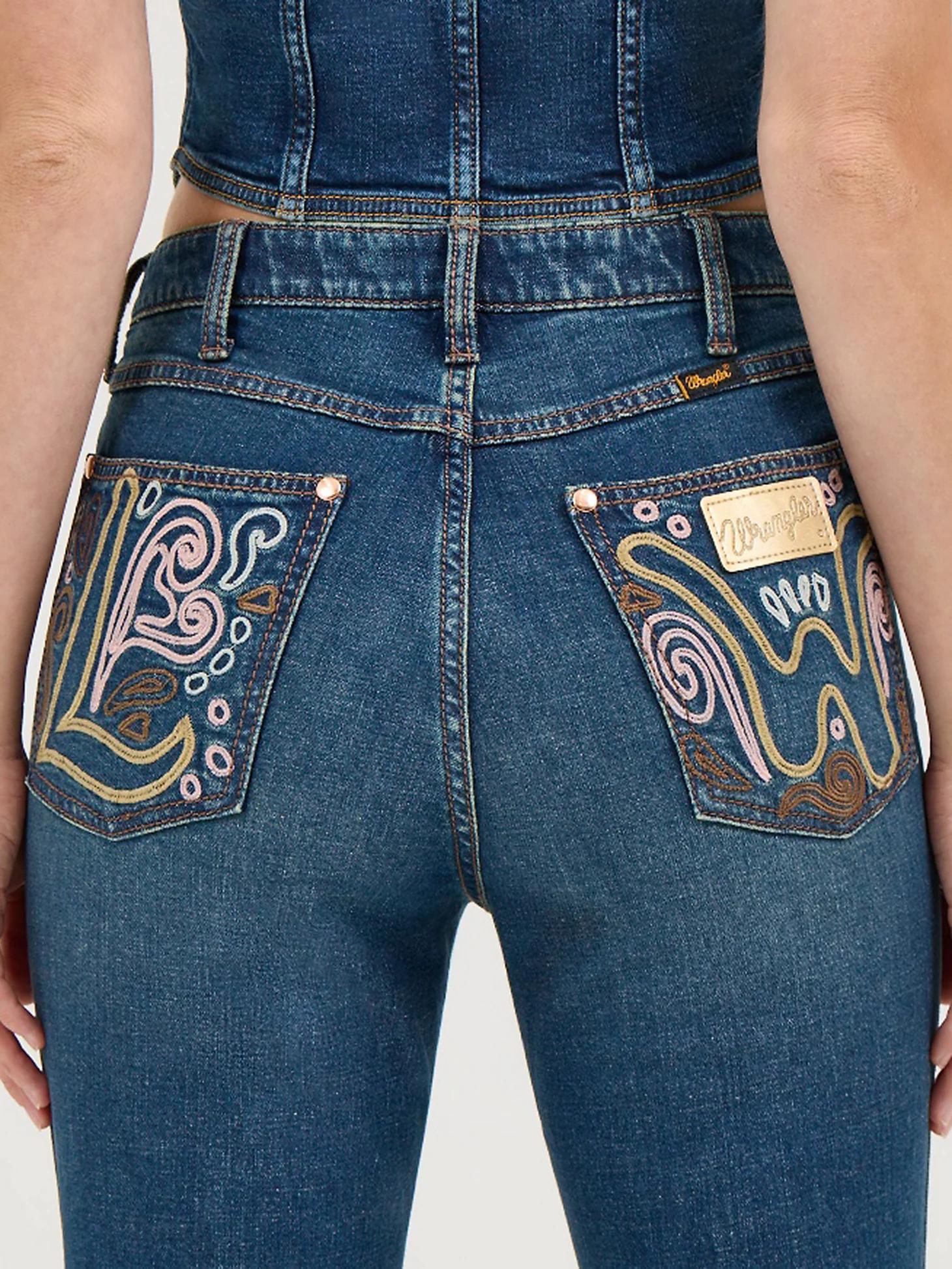 Wrangler x Lainey Wilson Embroidered Bell Bottoms | Women's JEANS | Wrangler® Product Image
