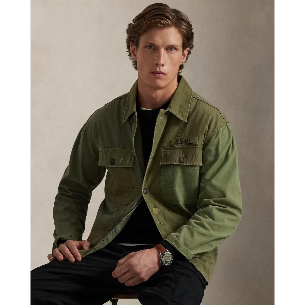 Patchwork Field Jacket Patched Olive Product Image