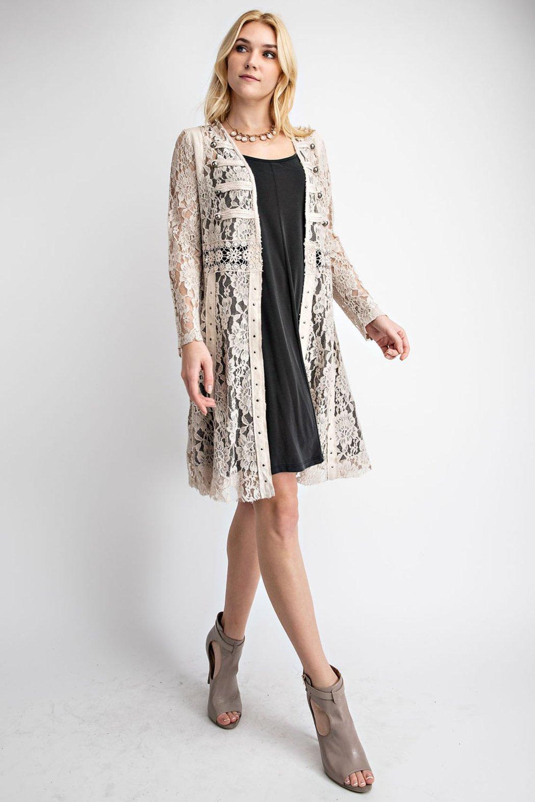 Lace With Suede Mix Jacket Product Image