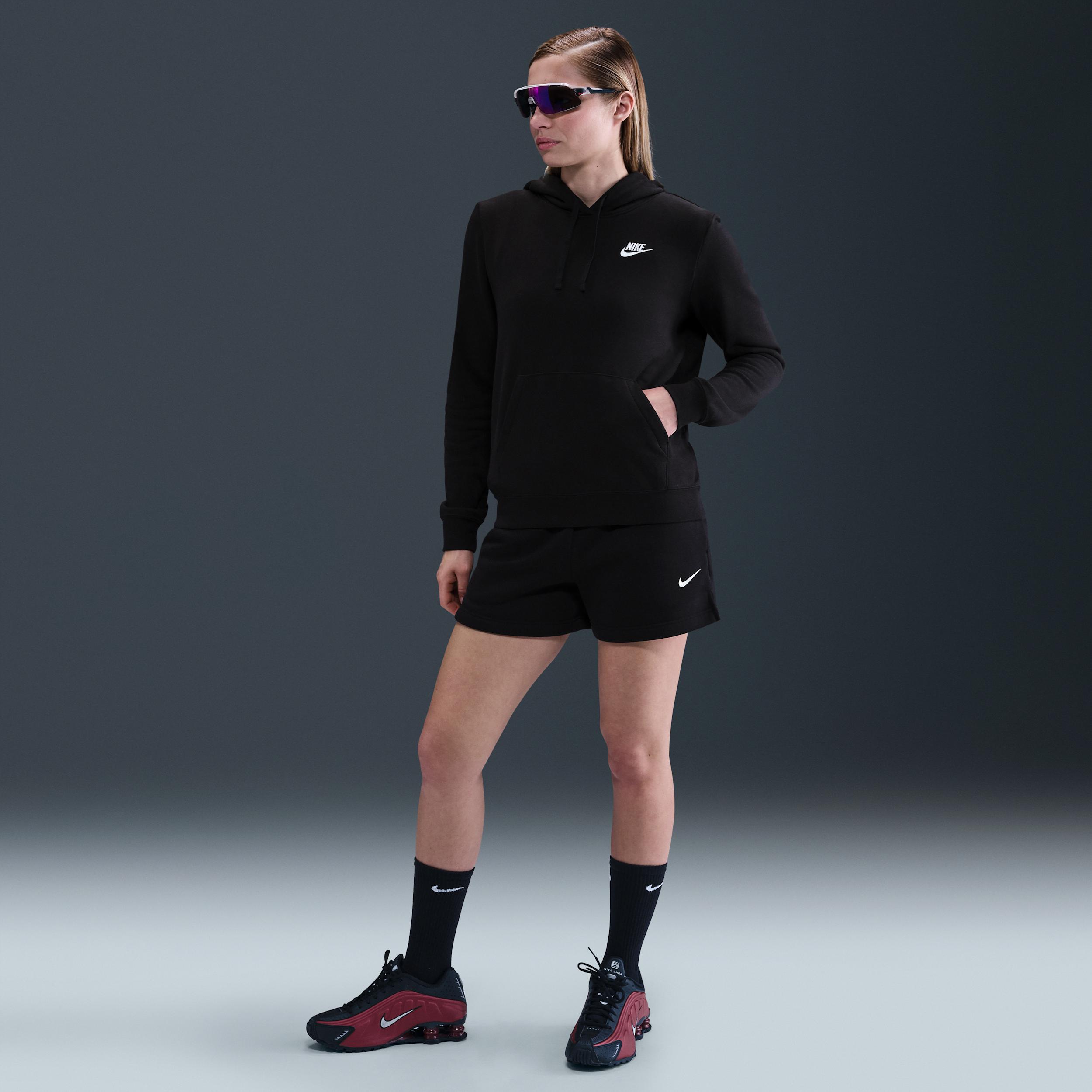 Womens Nike Sportswear Club Fleece Pullover Hoodie | DQ5793-010 Product Image