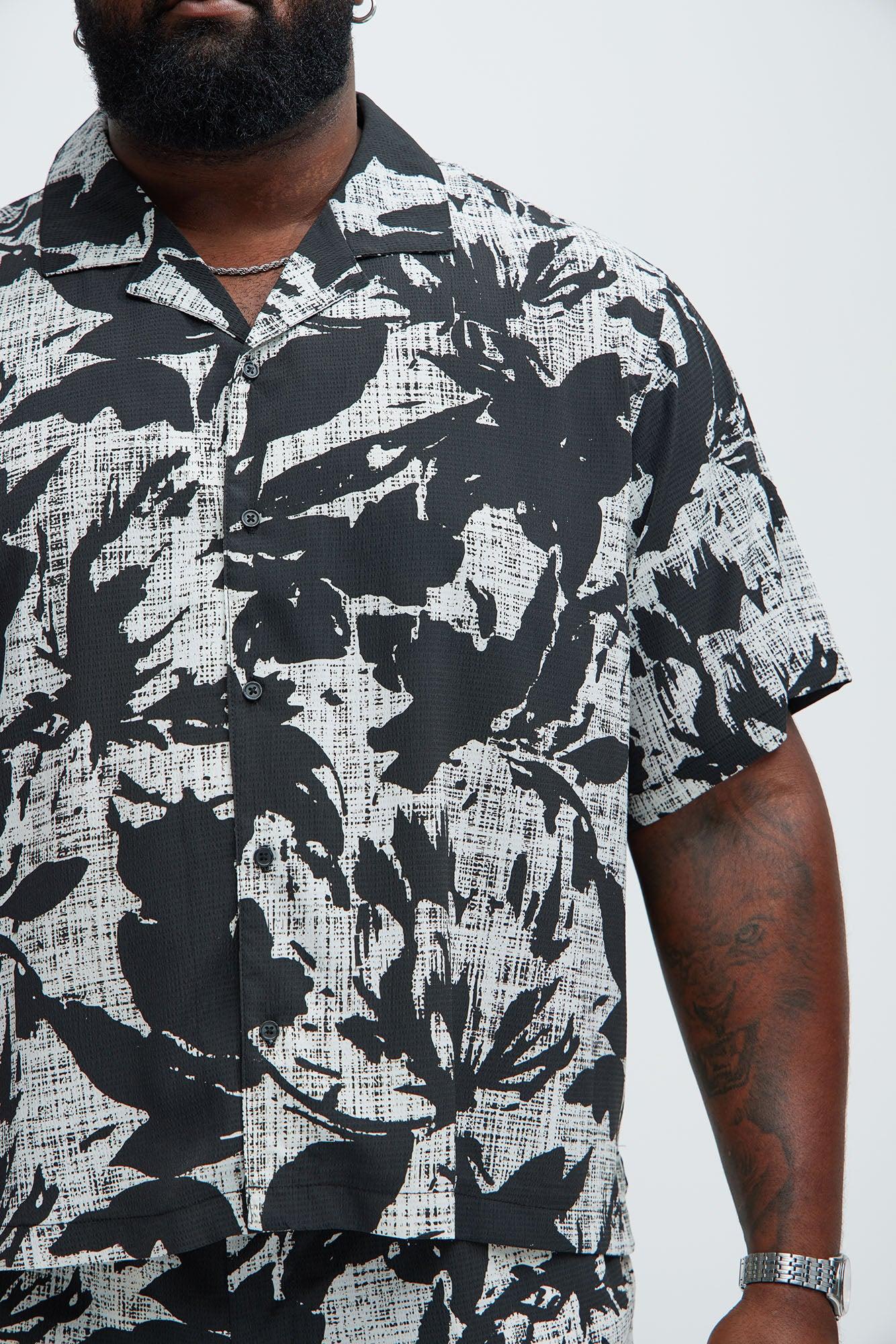 Gazette Textured Shirt - Black/combo Product Image