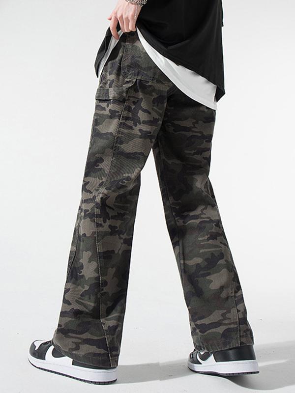 Camouflage Design Is Niche Loose Jeans Product Image
