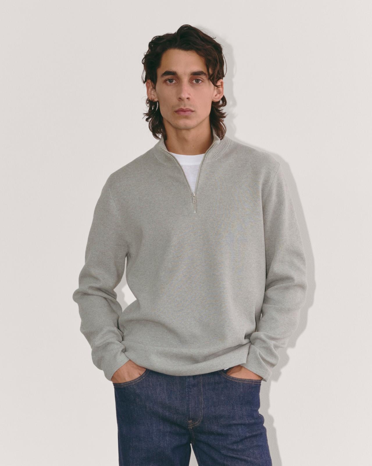 Mens No-Sweat Quarter-Zip Sweater by Everlane Product Image