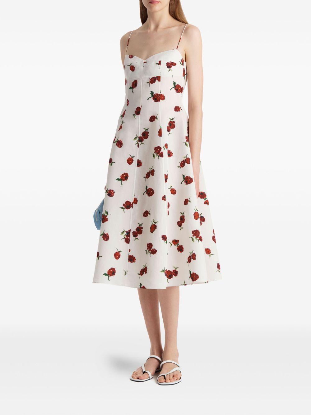 Isabella floral-print midi dress Product Image