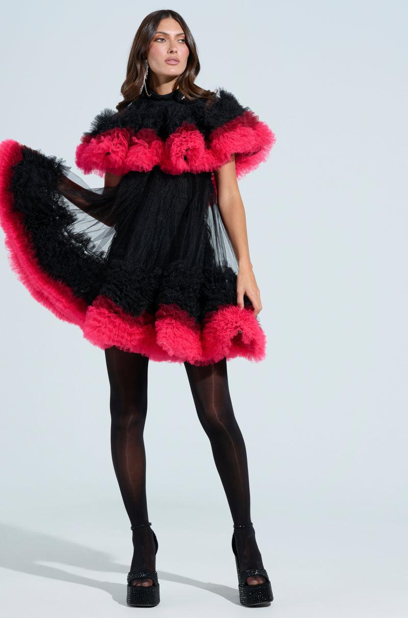 ONLY ME OMBRE TULLE MINI DRESS Product Image