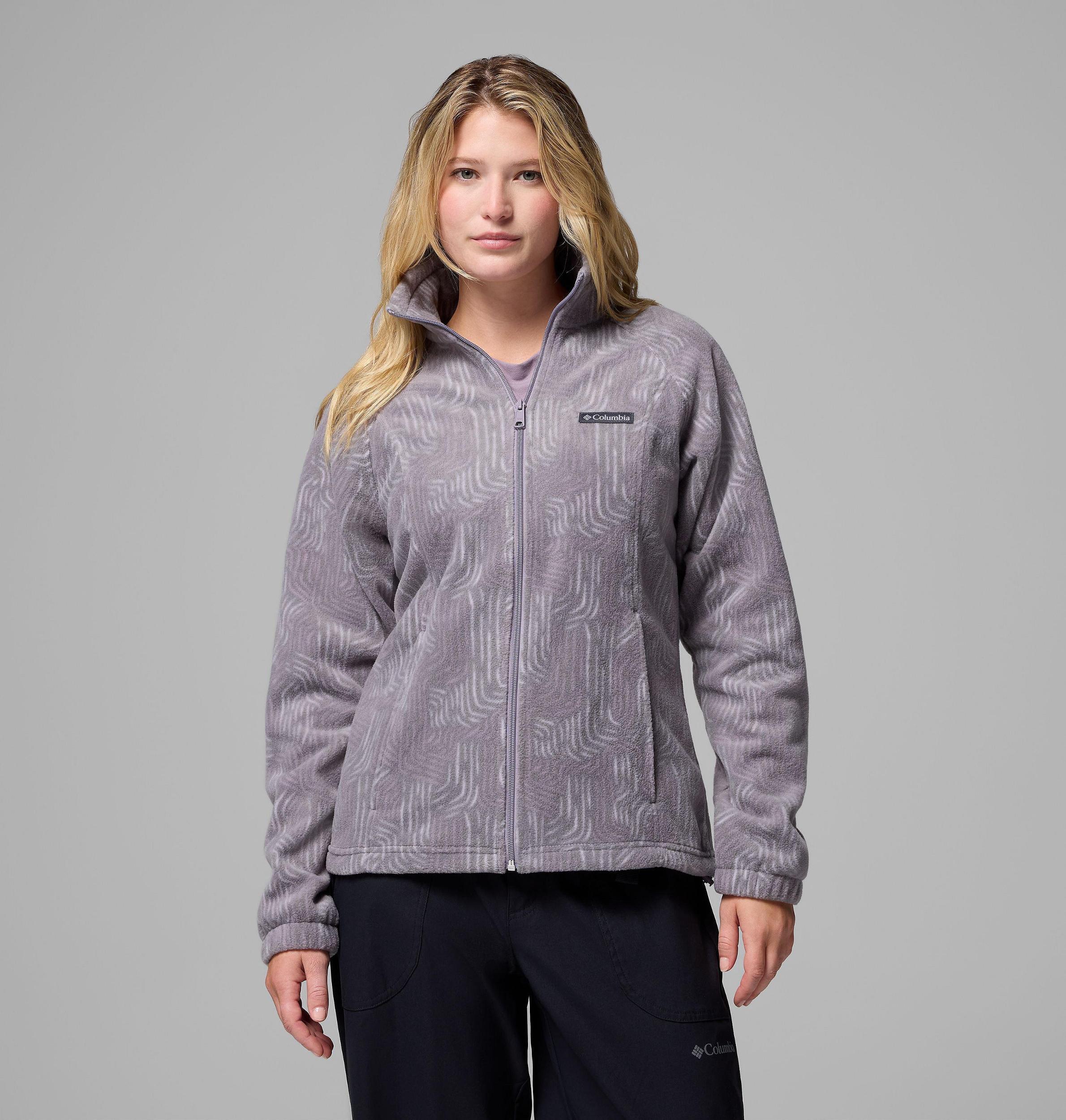 Columbia Womens Benton Springs Printed Full Zip Fleece Jacket- Product Image