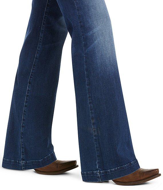 Ariat Kelsea Mid Rise 5-Pocket Stretch Wide Leg Jeans Product Image