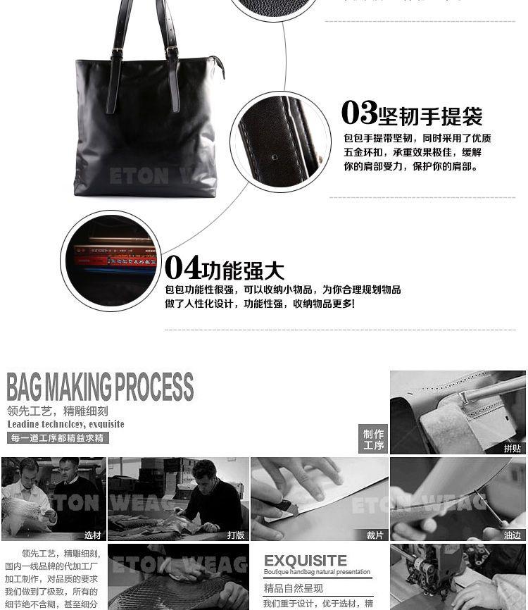 Faux Leather Tote Bag Product Image