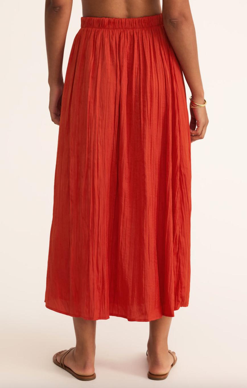 Nicoline Crinkle Midi Skirt Product Image