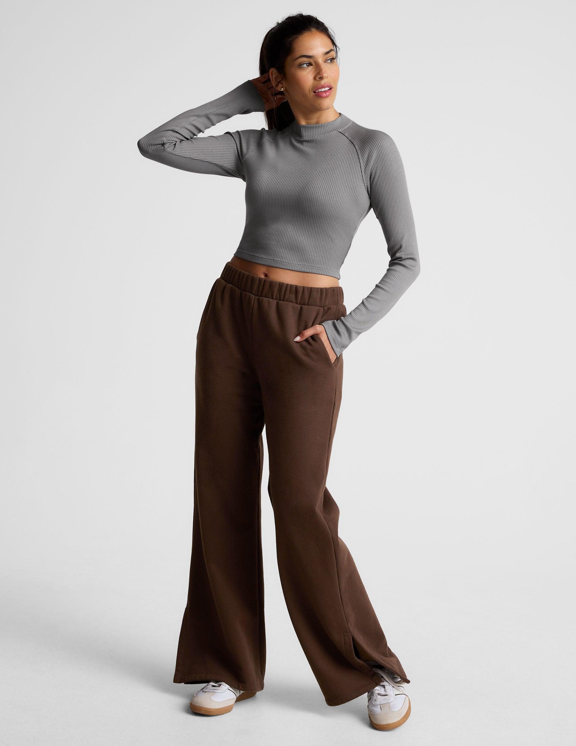Contours Mock Neck Cropped Top Product Image