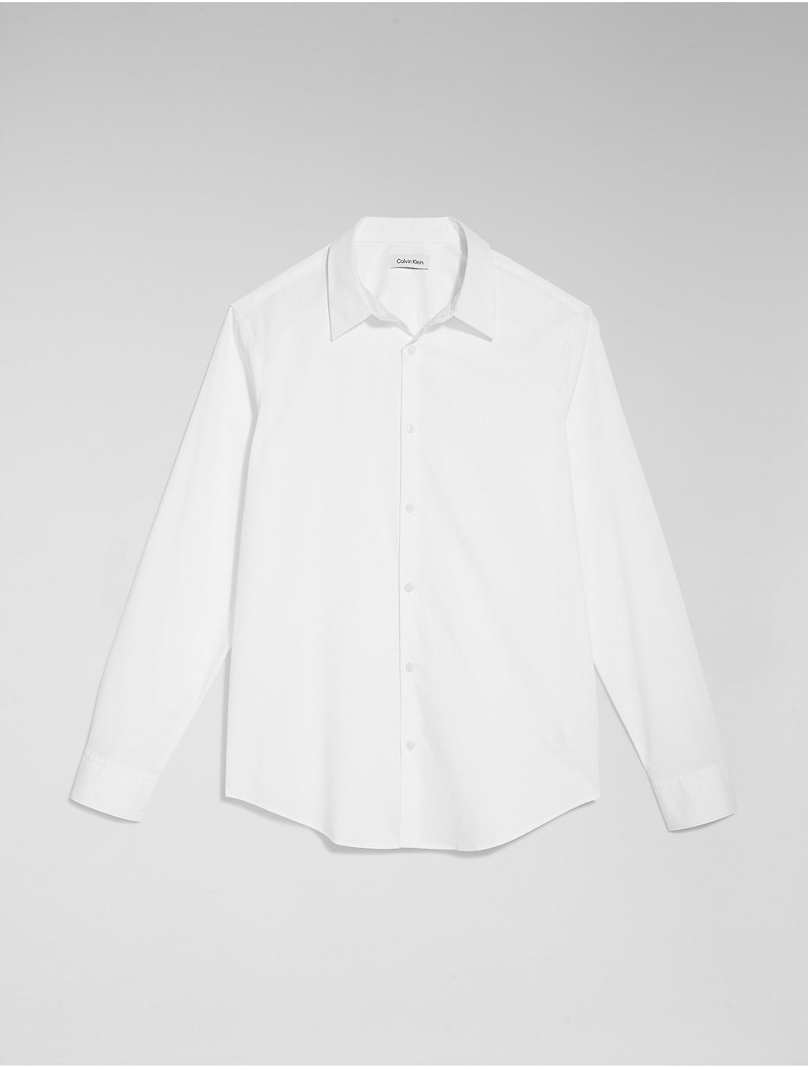 Calvin Klein Mens Slim Stretch Shirt - Navy Product Image