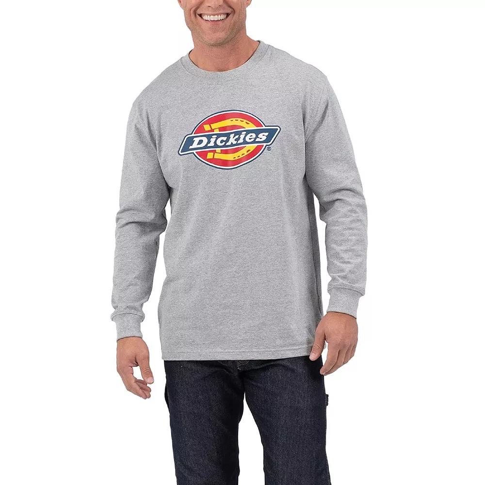 Big & Tall Dickies Wordmark Graphic Long Sleeve Tee, Men's, Size: Large Tall, Grey Gray Product Image