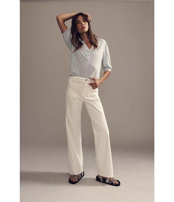 Sanctuary Marine Standard Waist Patch Pocket Wide Leg Pants Product Image