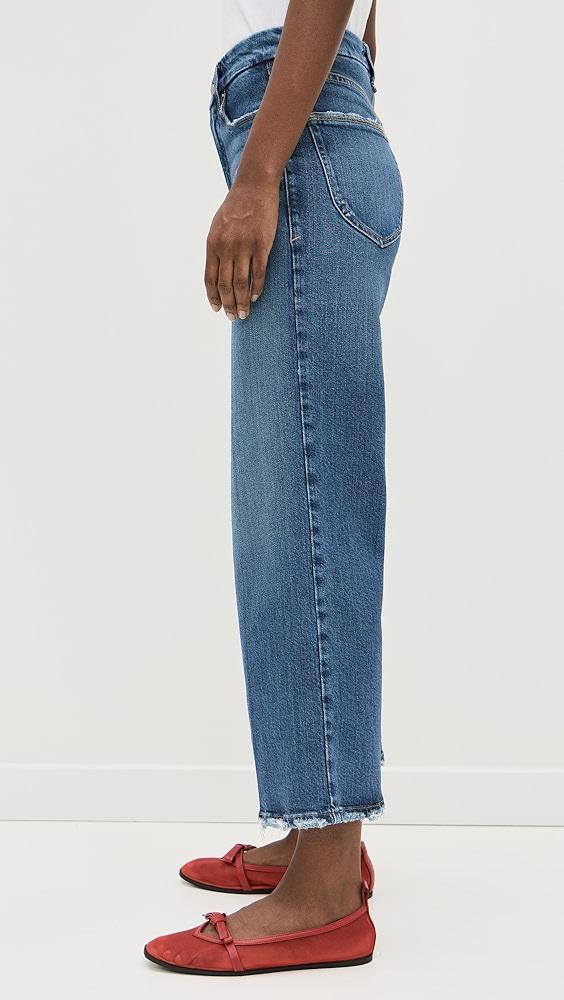 Good American Good Waist Palazzo Crop Jeans | Shopbop Product Image