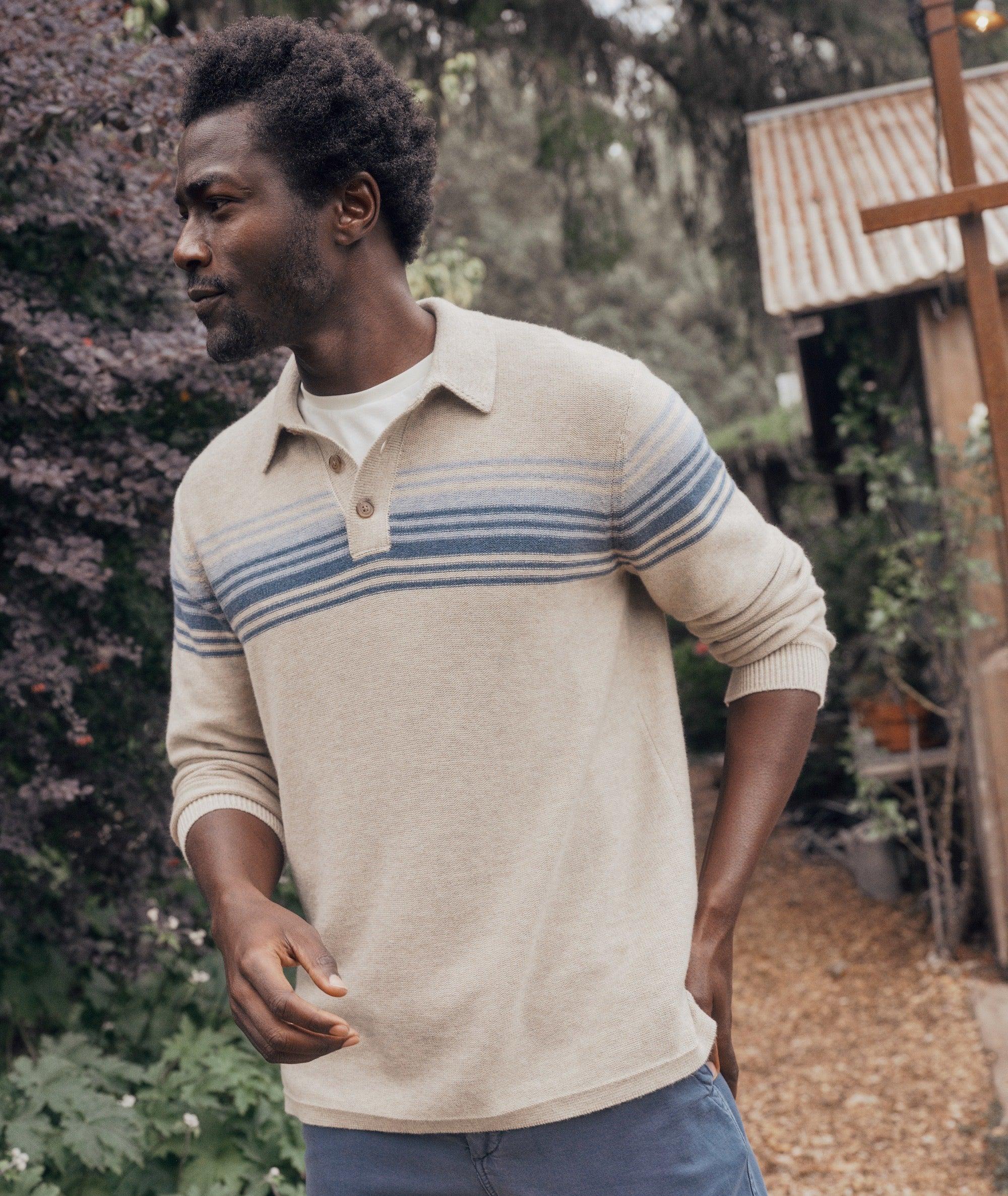 Elias Sweater Polo Product Image