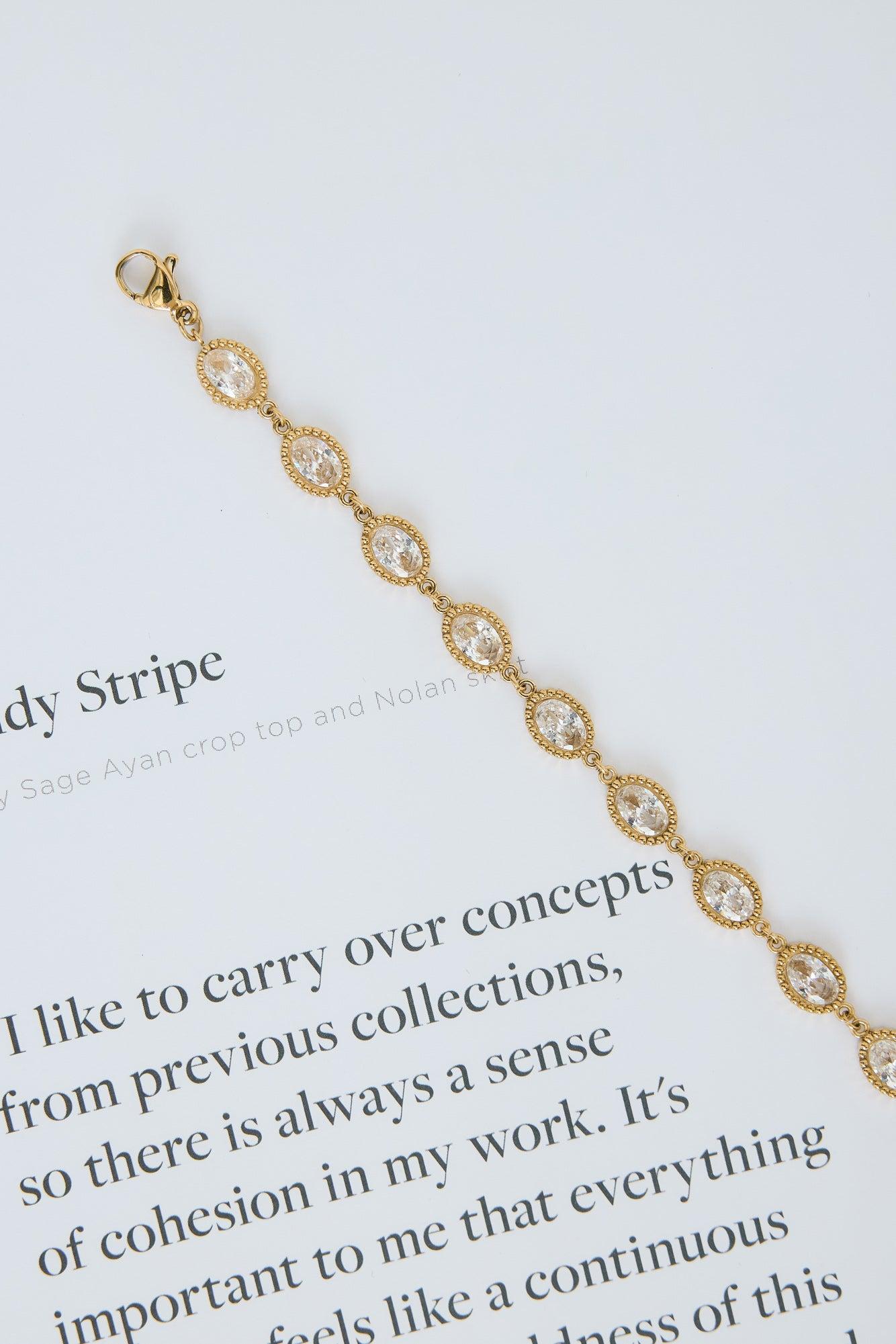 Ballroom Diamonds Bracelet Gold Product Image