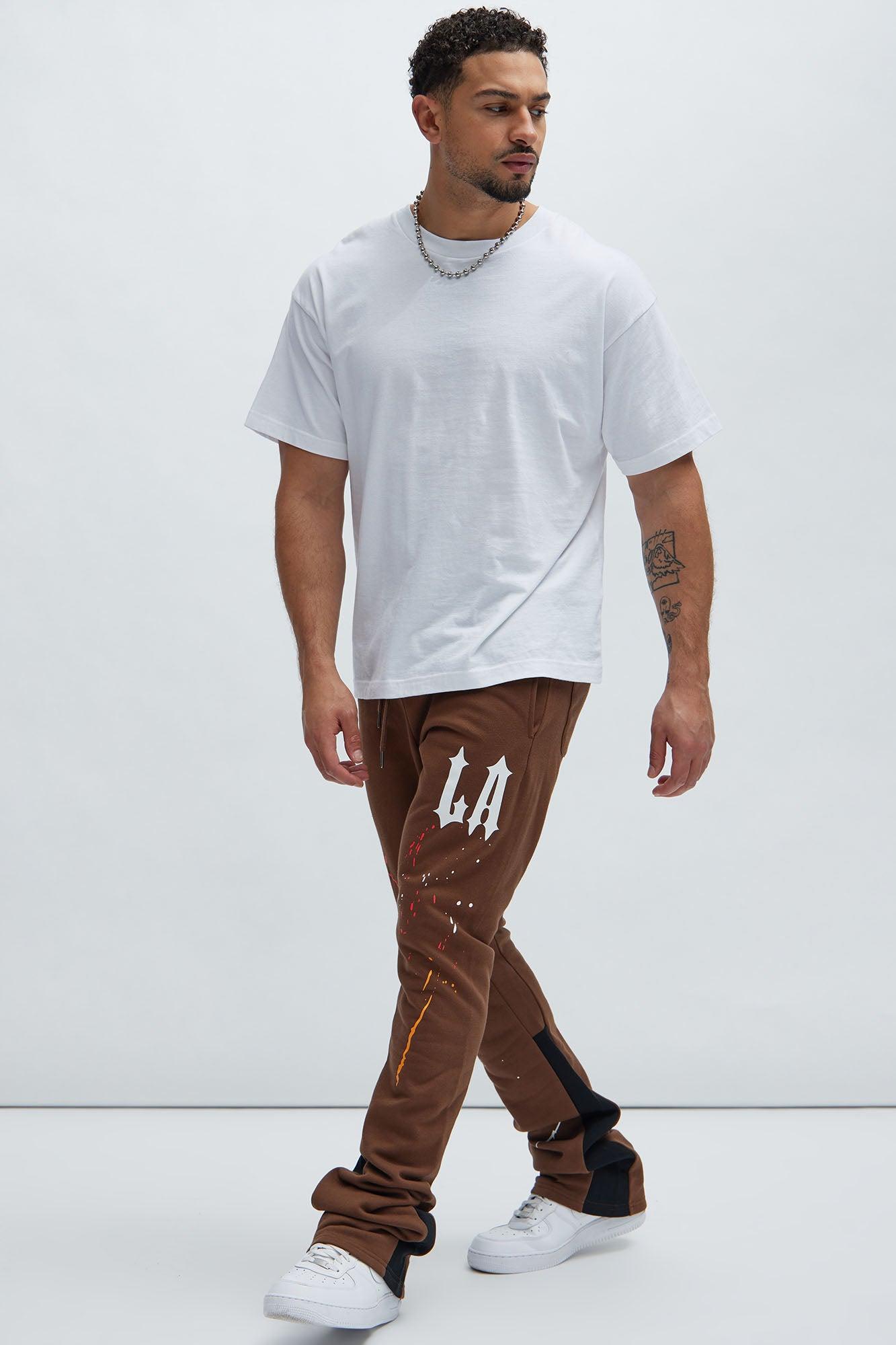 LA Scrap Art Sweatpant - Brown Product Image