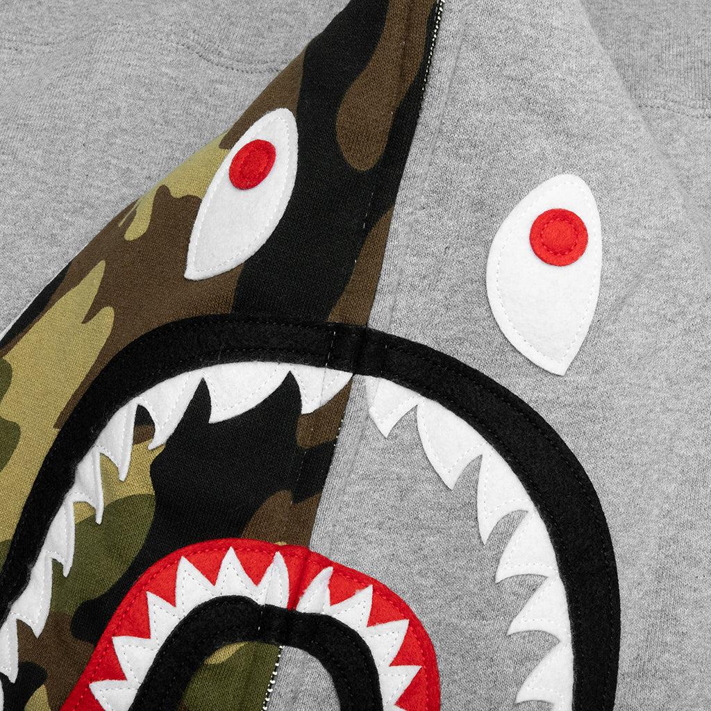 1st Shark Full Zip Hoodie - Gray Male Product Image