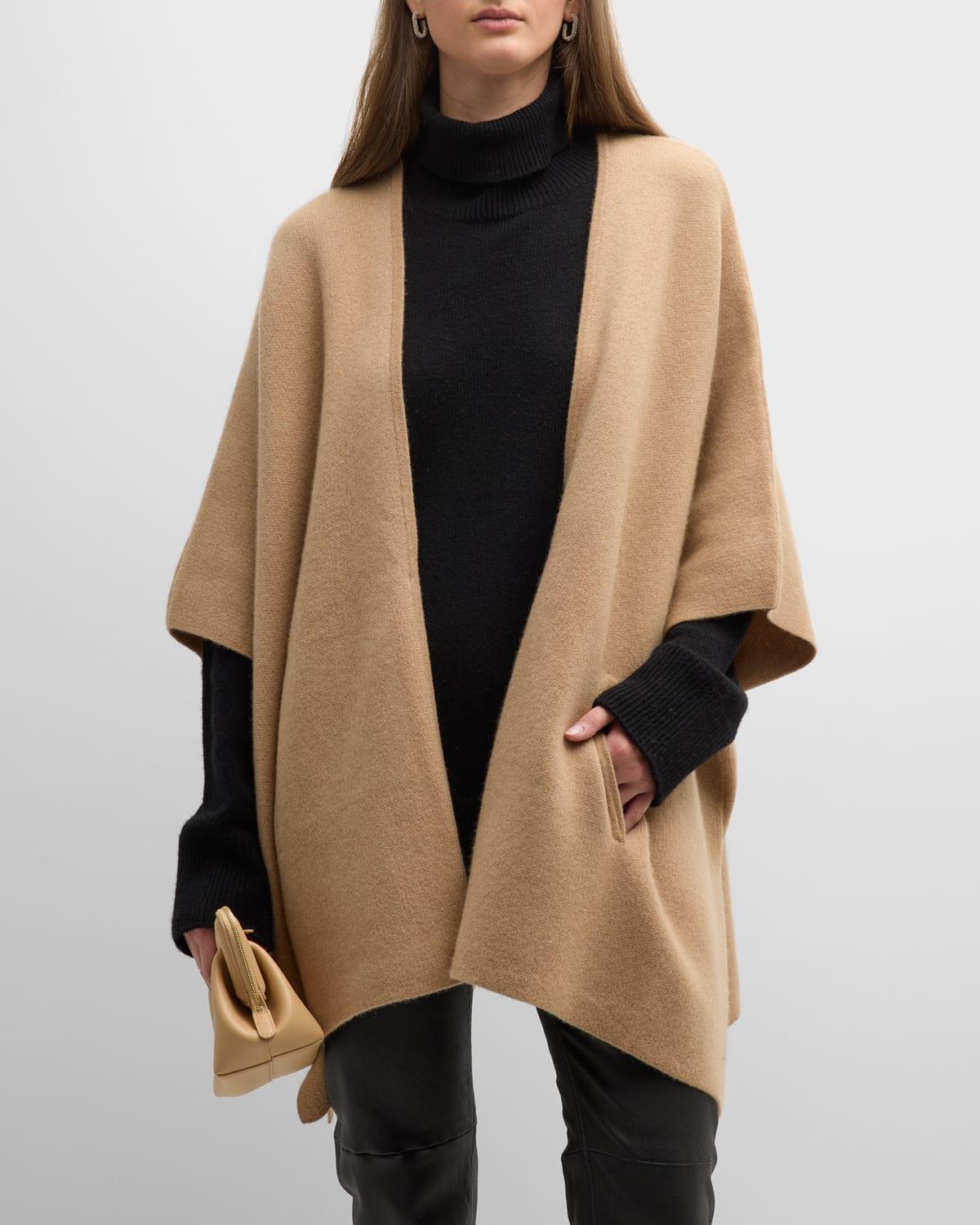 Womens Cashmere Double-Knit Cape Product Image