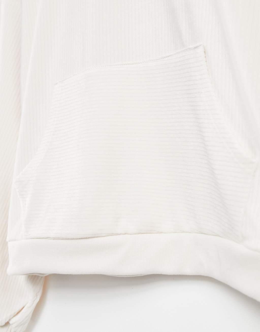Topshop velour sweatshirt in cream - part of a set Product Image