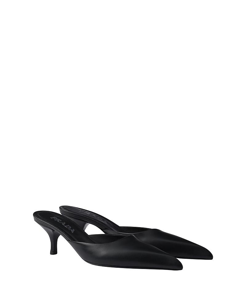 Prada Womens Leather Mules Product Image