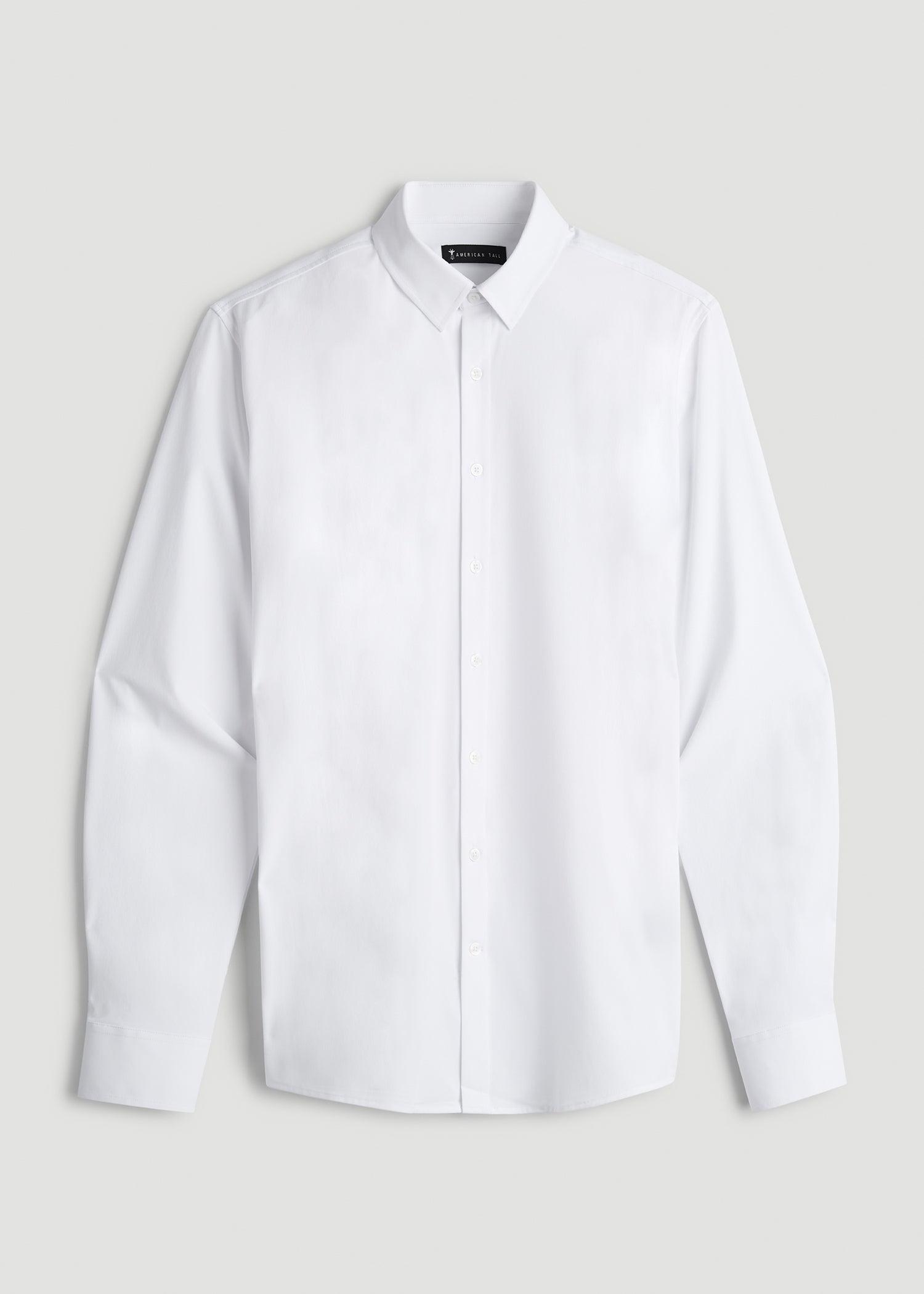 Traveler Stretch Dress Shirt in White Male Product Image