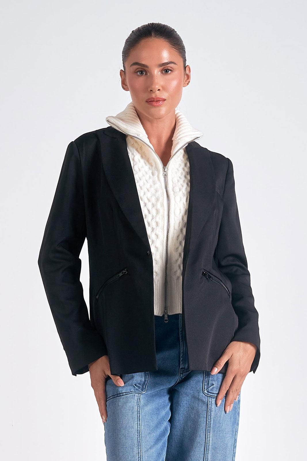 Elan Blazer Detachable Sweater Product Image