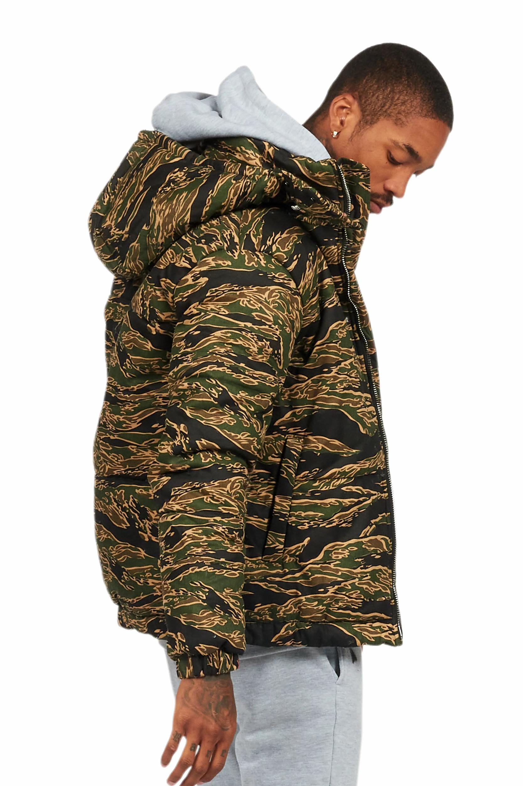 Bevis Camo Puffer Jacket Male Product Image