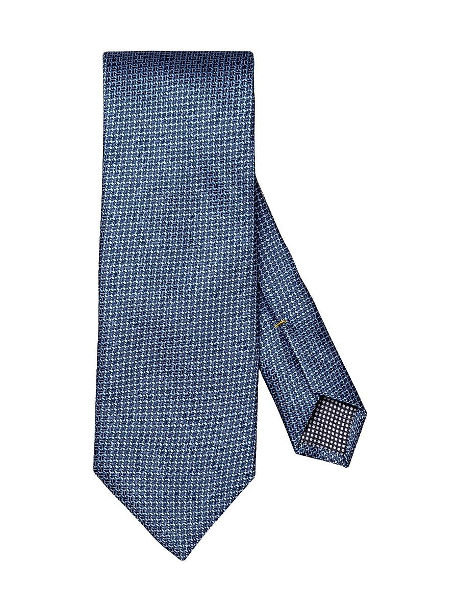 Mens Geometric Silk Tie Product Image