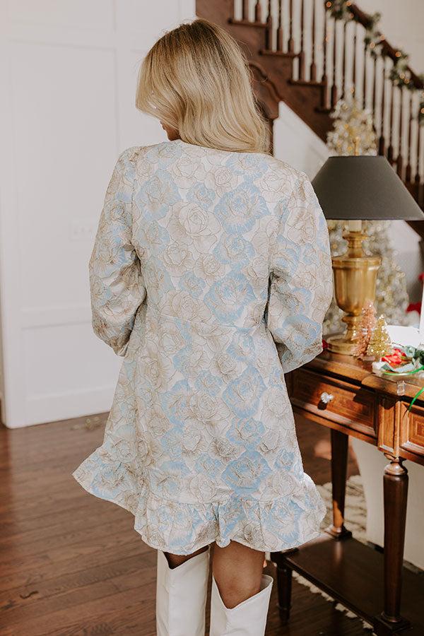 Blooming Beauty Jacquard Mini Dress Product Image