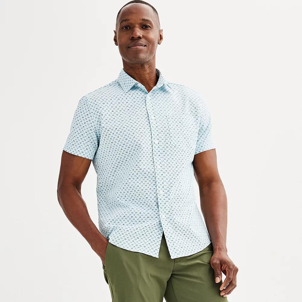 Men's FLX Slim Performance Untucked-Fit Button Down Shirt,  Product Image