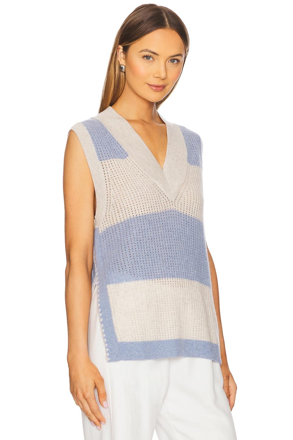 Striped Mesh Gilet Vest Autumn Cashmere Product Image